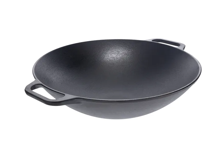 Wok de hierro fundido 36 cm - Negro - Victoria