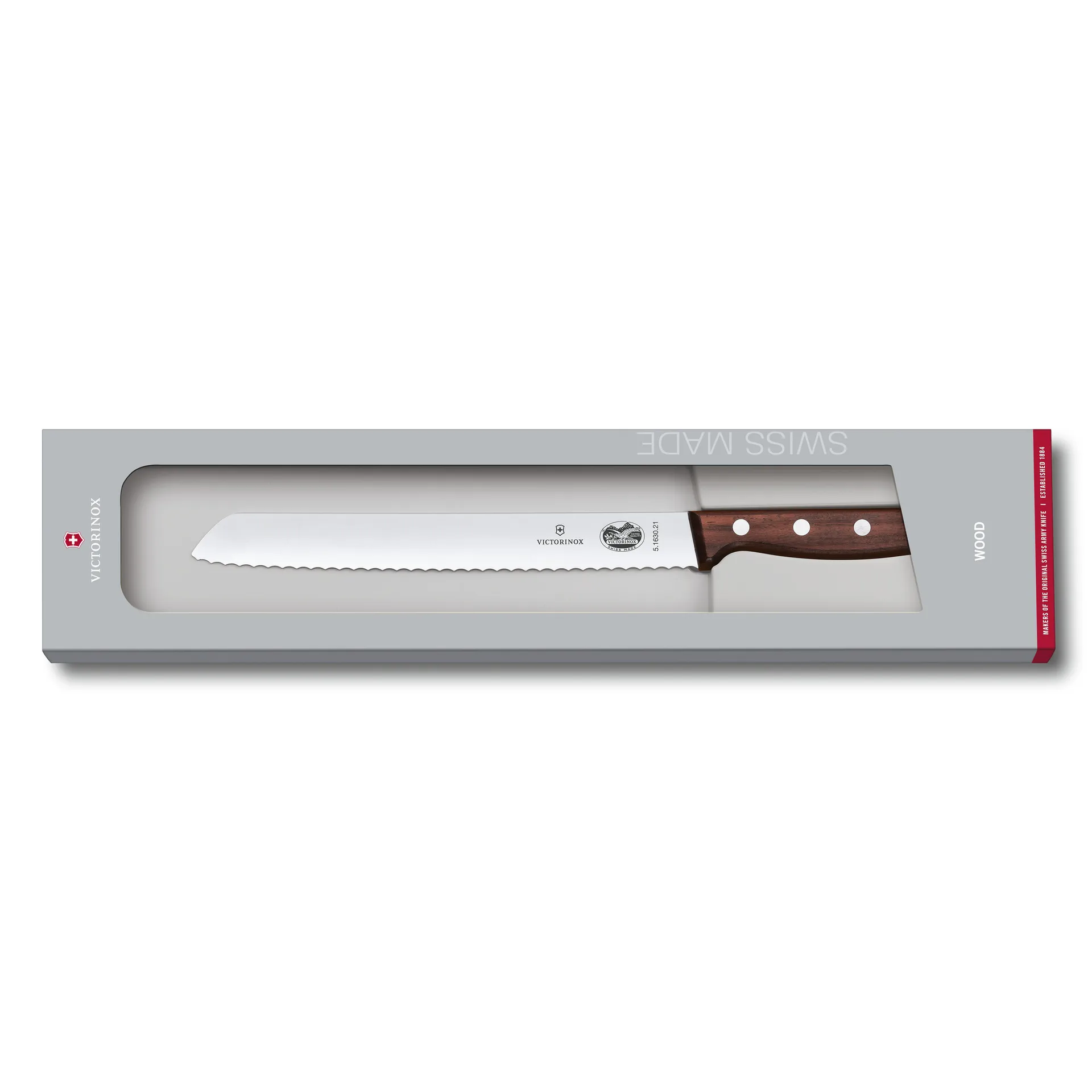 Cuchillo panero Wood 21 cm, acero inoxidable-arce Victorinox