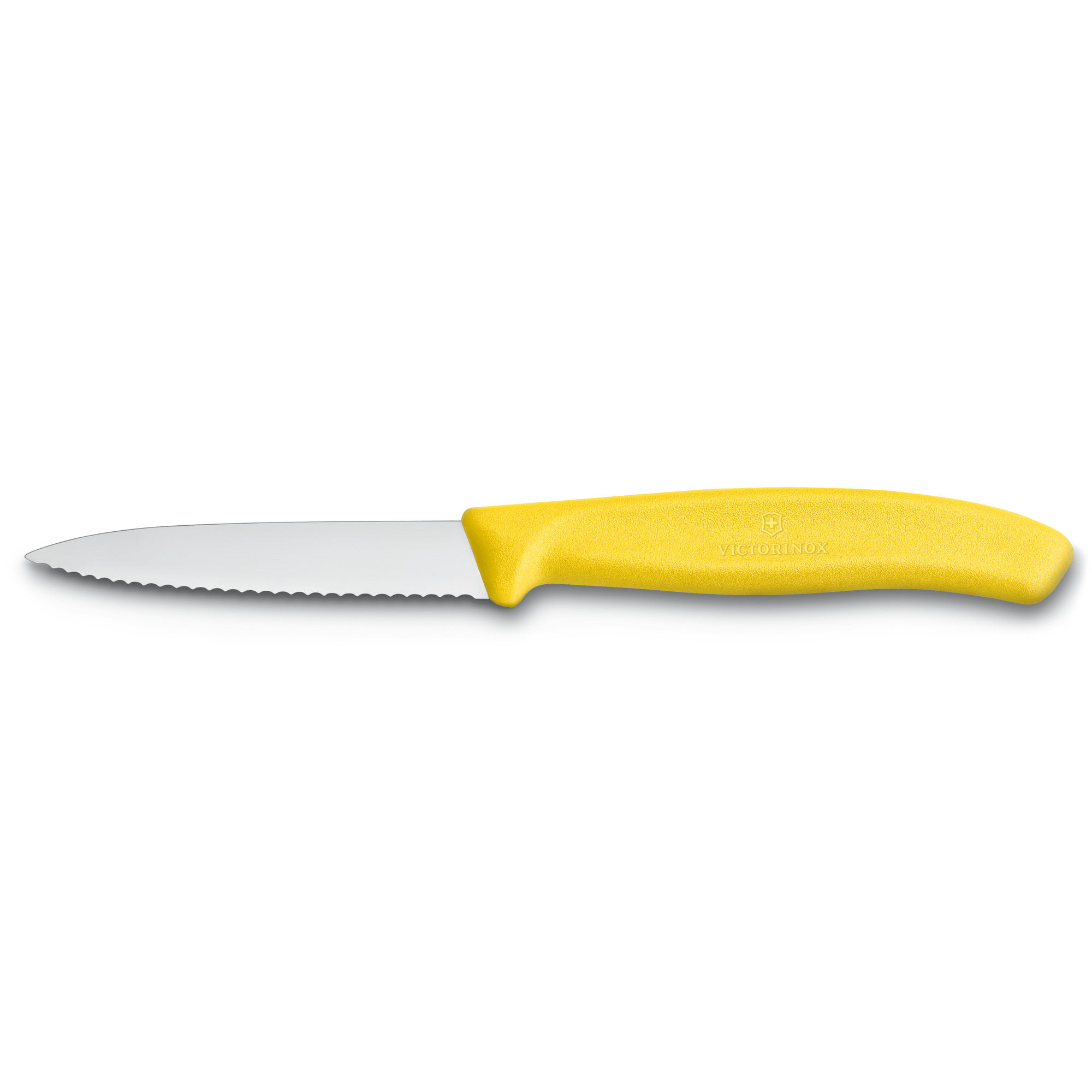 Cuchillo pelador dentado / de verduras Swiss Classic 8 cm, amarillo