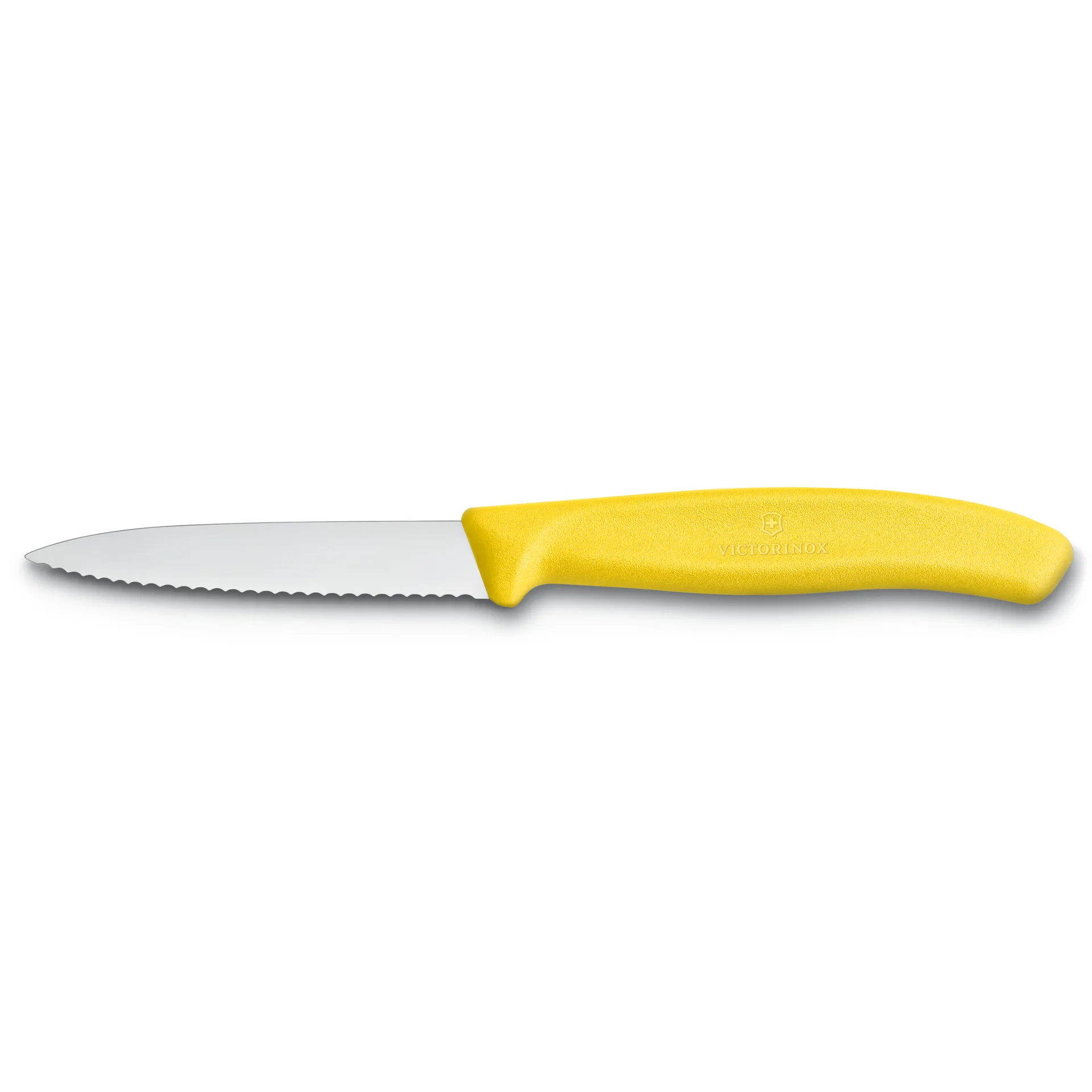 Cuchillo pelador dentado / de verduras Swiss Classic 8 cm, amarillo Victorinox