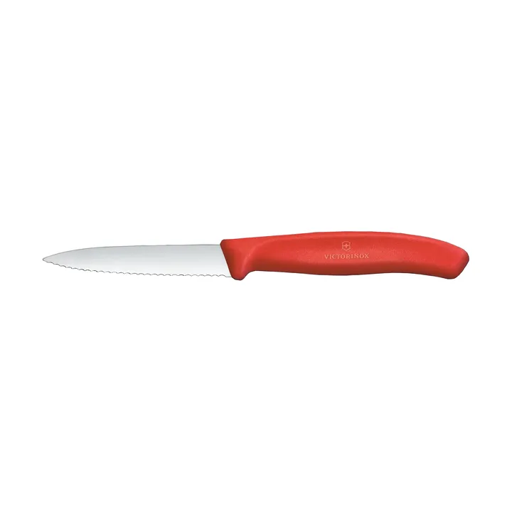 Cuchillo pelador dentado Victorinox Swiss Classic 8 cm - Rojo - Victorinox