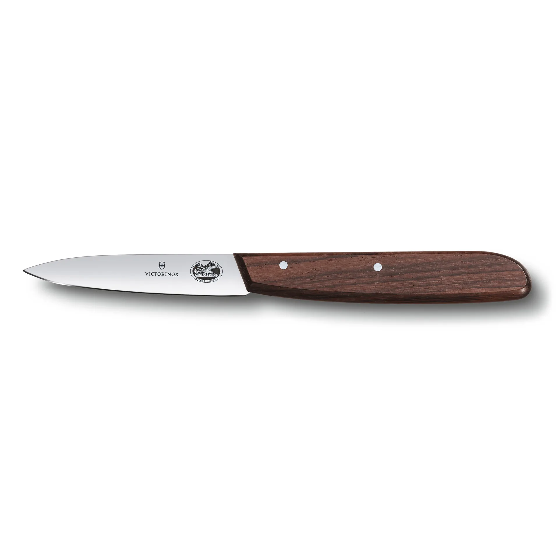 Cuchillo pelador Wood dentado 8 cm, acero inoxidable-arce Victorinox