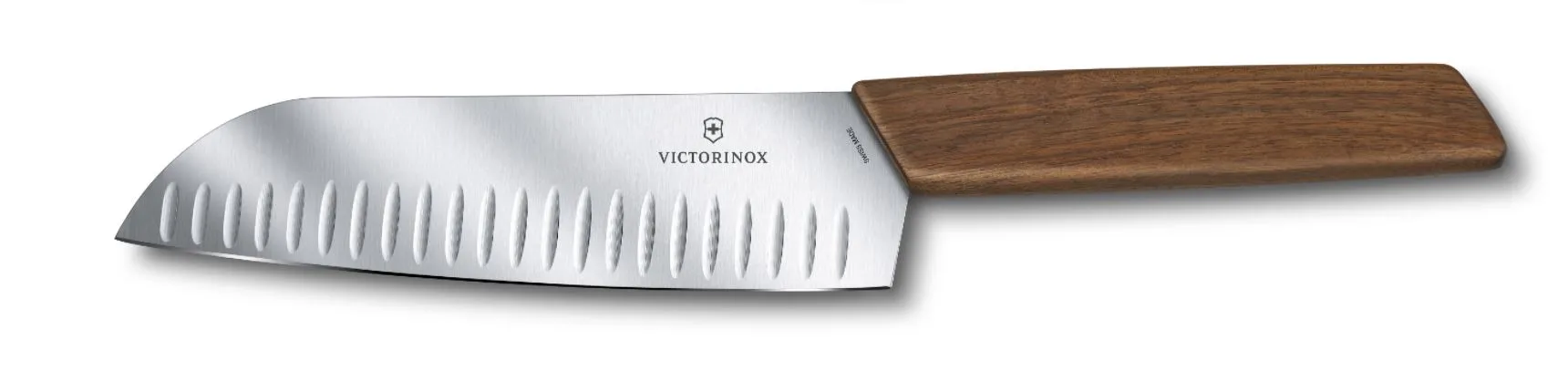 Cuchillo santoku Swiss Modern 17 cm, Marrón Victorinox