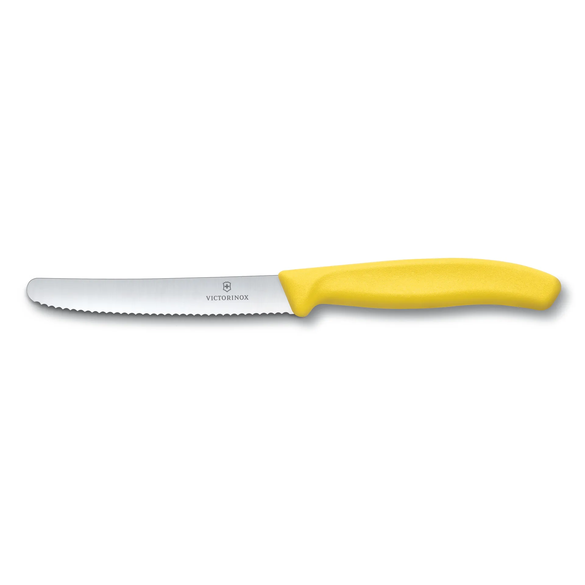Cuchillo tomatero / de salchicha Swiss Classic 11 cm, amarillo Victorinox
