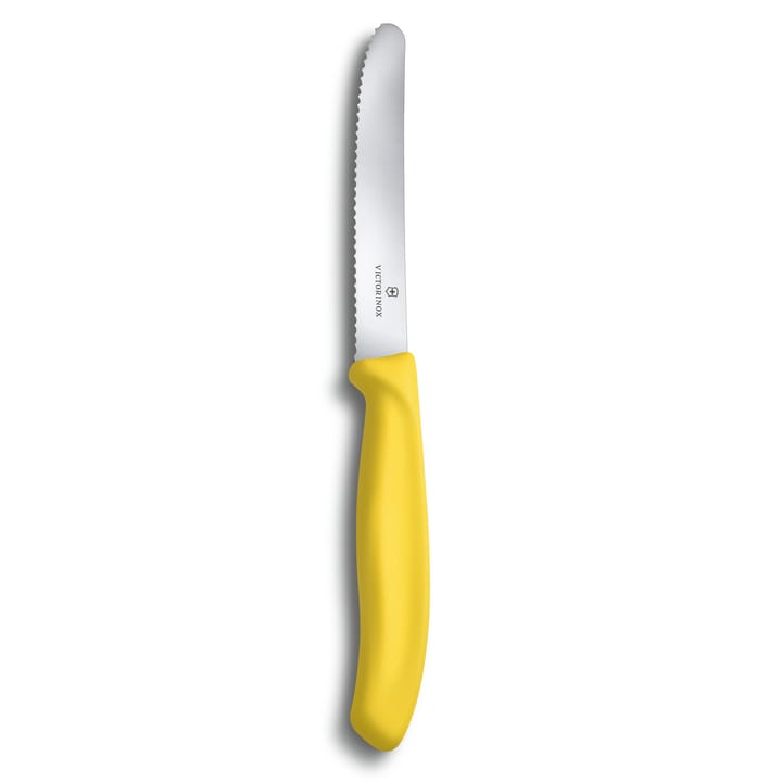 Cuchillo tomatero / de salchicha Swiss Classic 11 cm, amarillo Victorinox