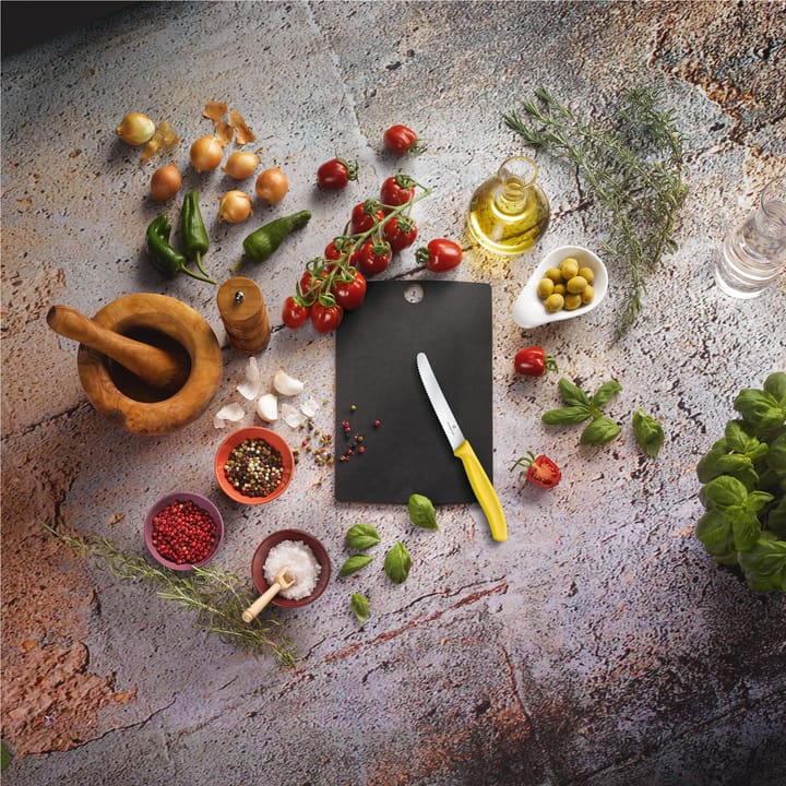 Cuchillo tomatero / de salchicha Swiss Classic 11 cm, amarillo Victorinox