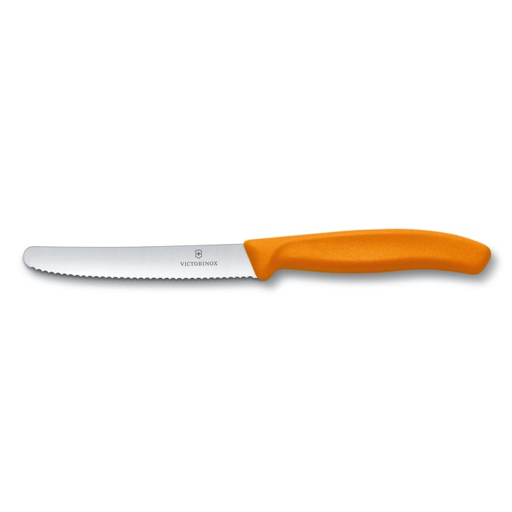 Cuchillo tomatero / de salchicha Swiss Classic 11 cm - naranja - Victorinox