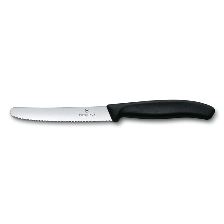 Cuchillo tomatero / de salchicha Swiss Classic 11 cm - negro - Victorinox