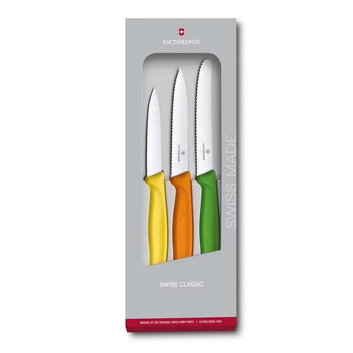 Set de 3 cuchillos peladores Swiss Classic - acero inoxidable - Victorinox