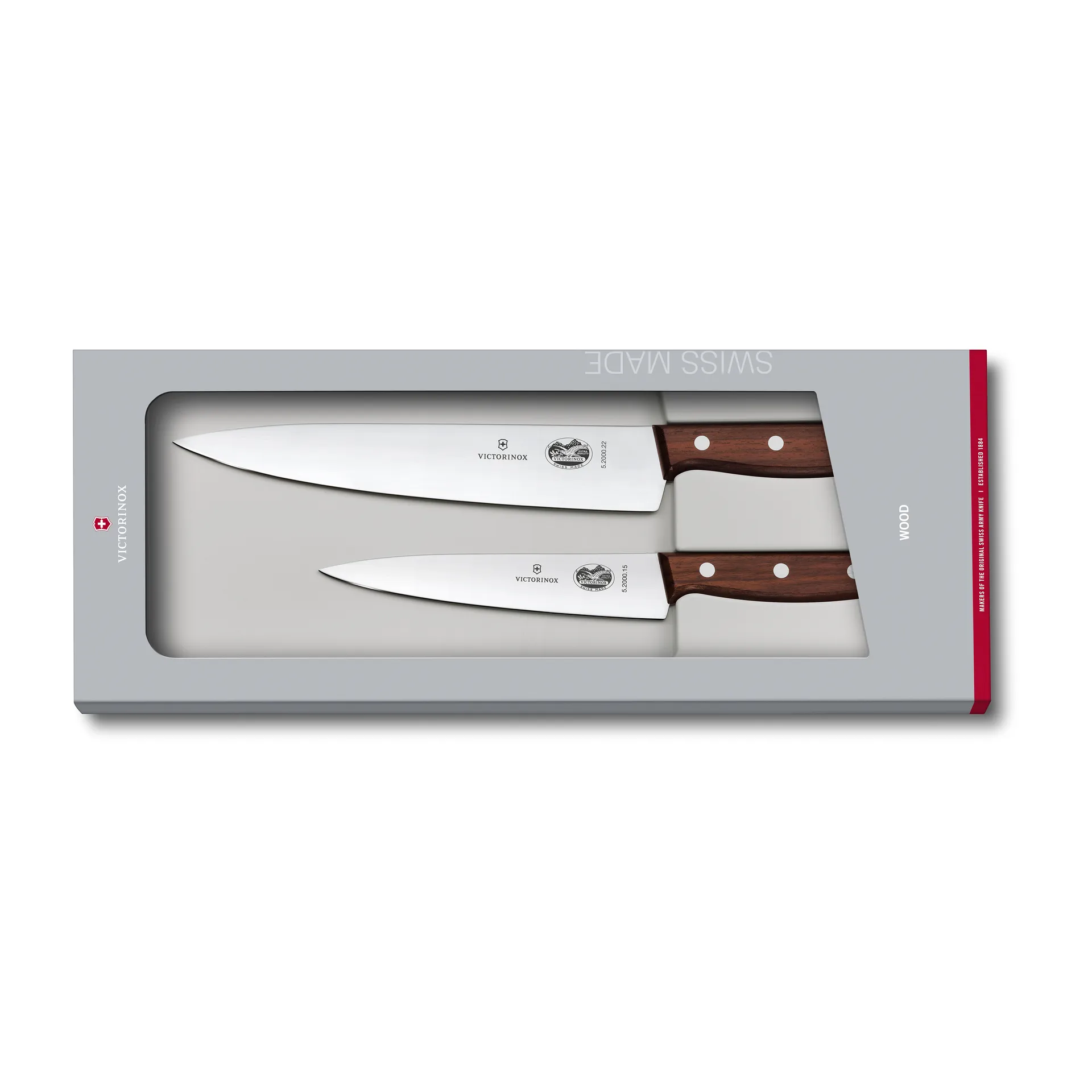 Set de cuchillos Wood cuchillos de chef, acero inoxidable-arce Victorinox