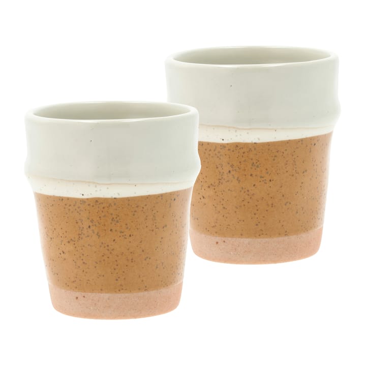 2 Tazas espresso Evig 10 cl - Amber-creme - Villa Collection