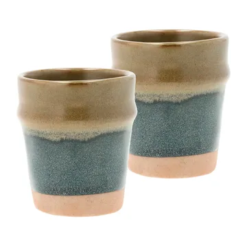 2 Tazas espresso Evig 10 cl - Azul-marrón - Villa Collection
