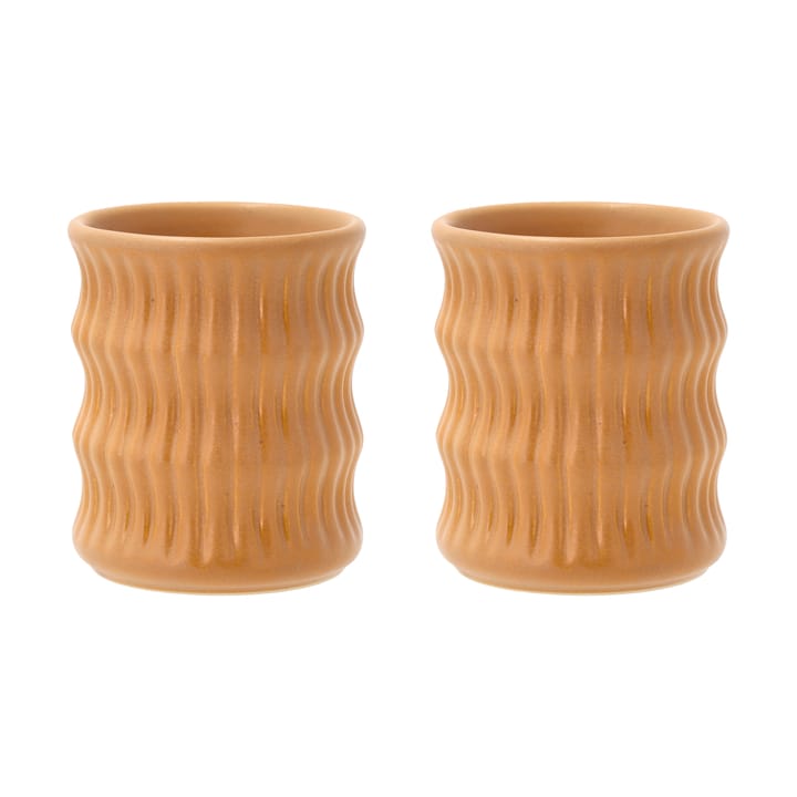 4 Tazas Styles con diseño acanalado 30 cl - Amber - Villa Collection