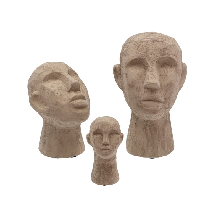 Adorno Head - marrón grisáceo, grande - Villa Collection