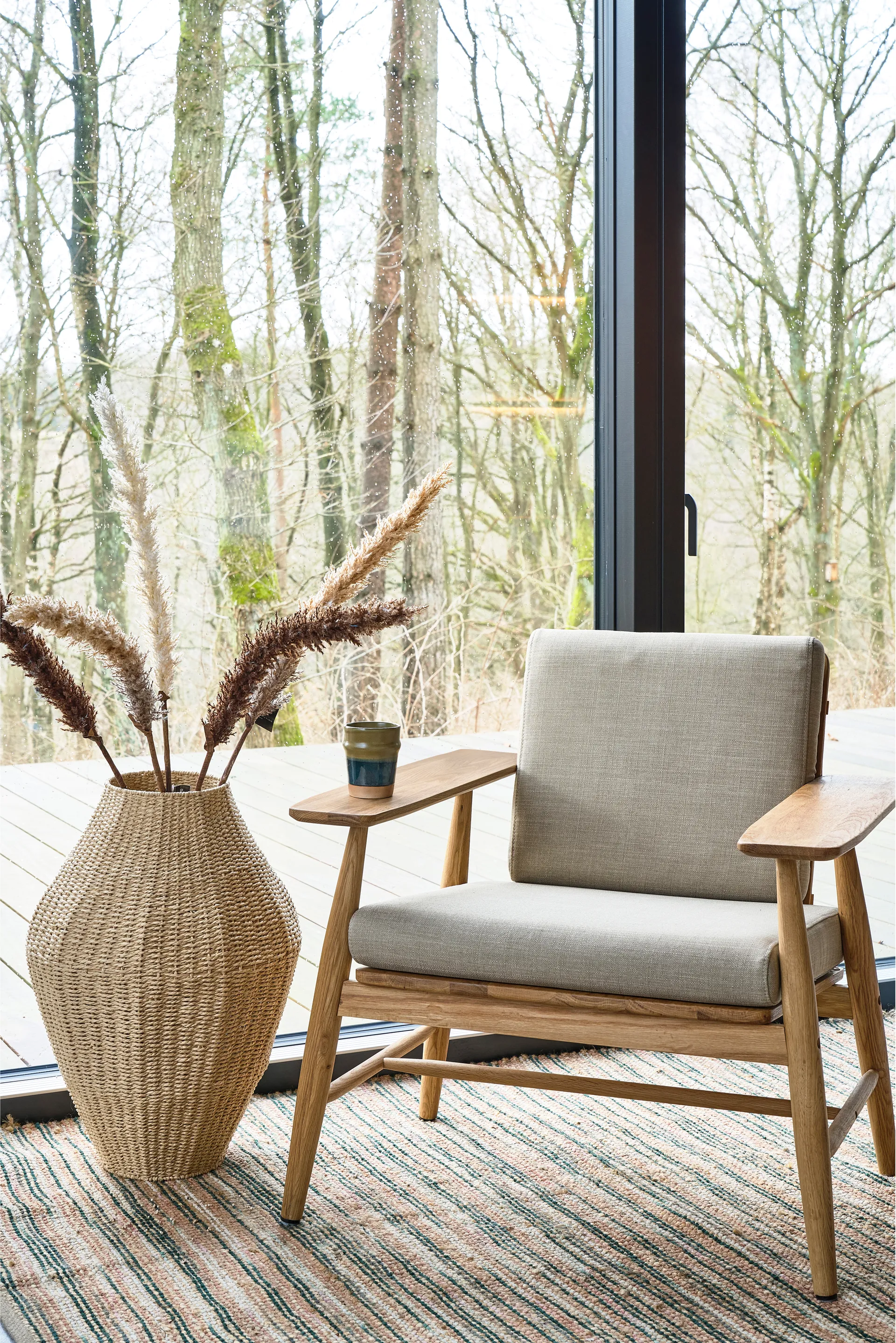 Alfombra Vem, Green-nature-pink, 120x180 cm Villa Collection