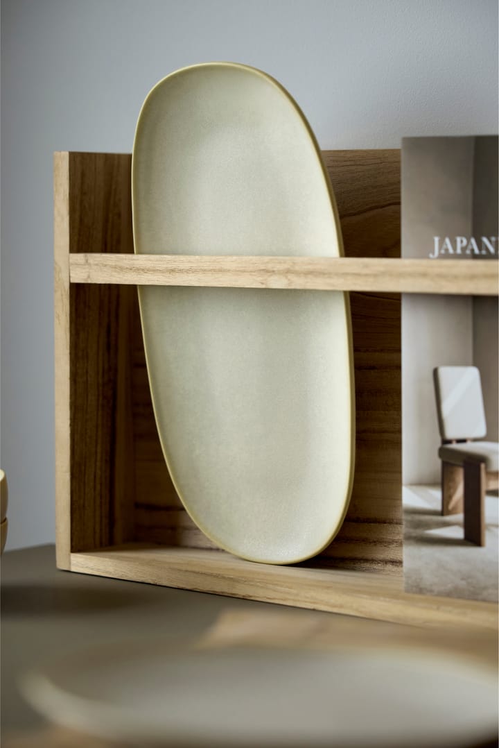 Bandeja para servir Shoku 18x34 cm, Beige Villa Collection