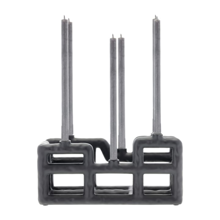 Candelabro Lyst 6 velas, negro Villa Collection