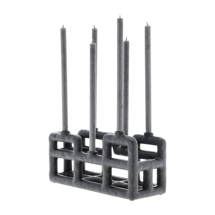 Candelabro Lyst 6 velas - negro - Villa Collection