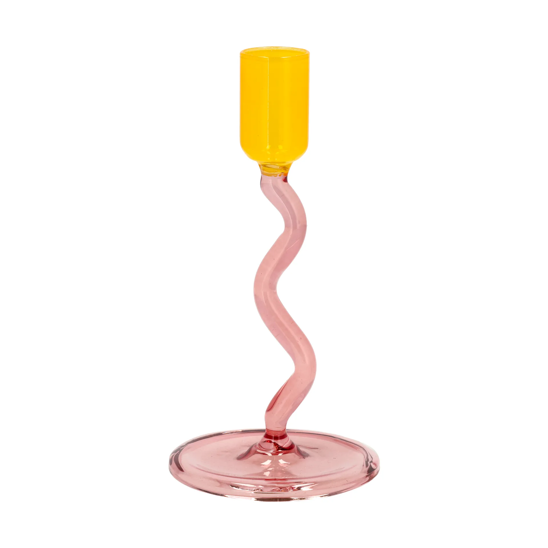 Candelabro Styles 15,3 cm, Pink-yellow Villa Collection