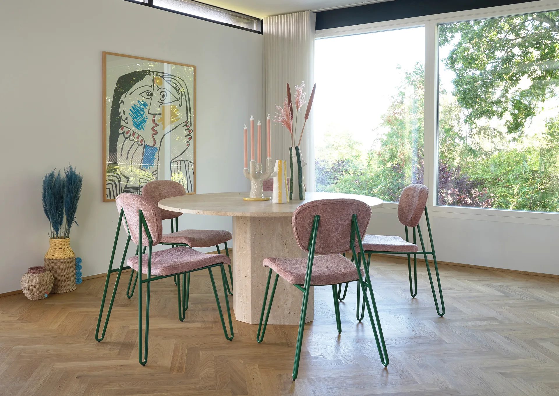 Candelabro Styles 19,5x25 cm, Gul-blanco Villa Collection