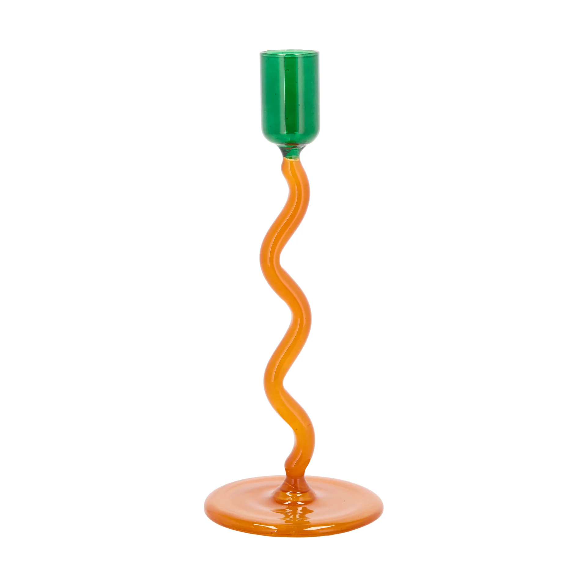 Candelabro Styles 19,6 cm, Green-amber Villa Collection