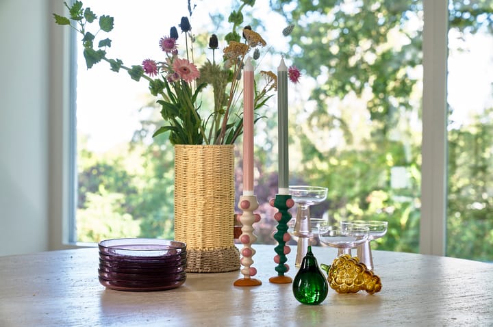 Candelabro Styles puntos 18 cm, Green-pink Villa Collection