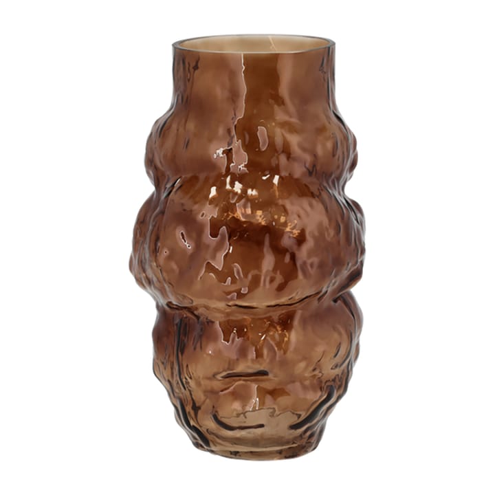 Jarrón de vidrio Baks Ø17,5 cm, marrón Villa Collection