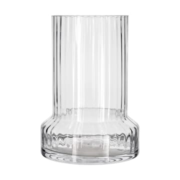 Jarrón de vidrio Hvils acanalado Ø21 cm - Clear - Villa Collection