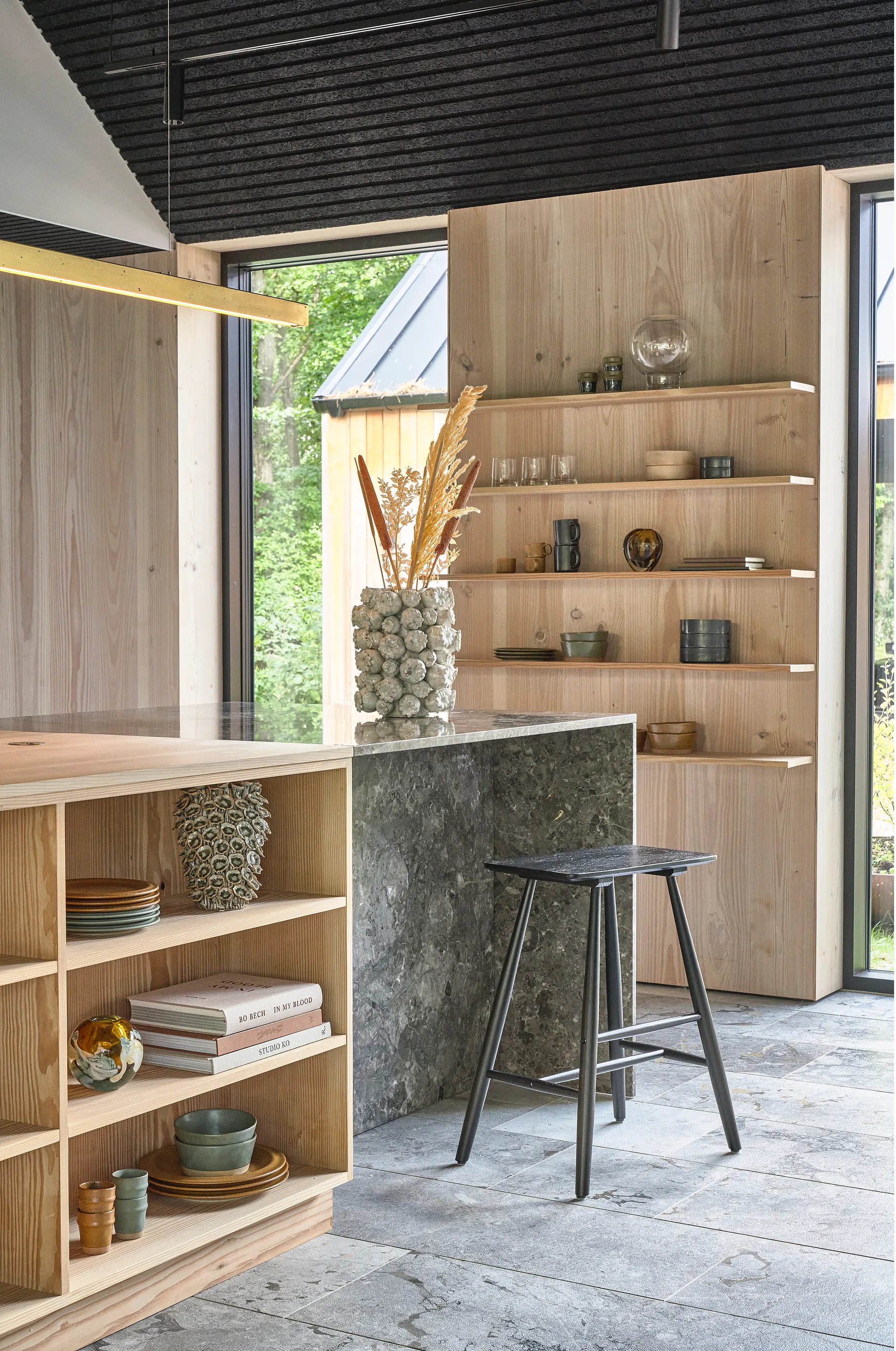 Jarrón Otea Ø11x10,5 cm, Blue Villa Collection