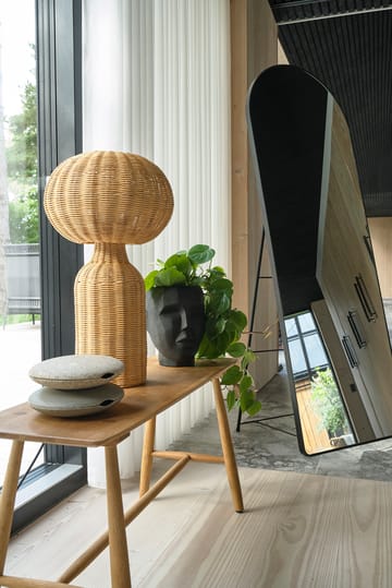 Lámpara de mesa Vinka ratán natural Ø30 cm - Natur - Villa Collection