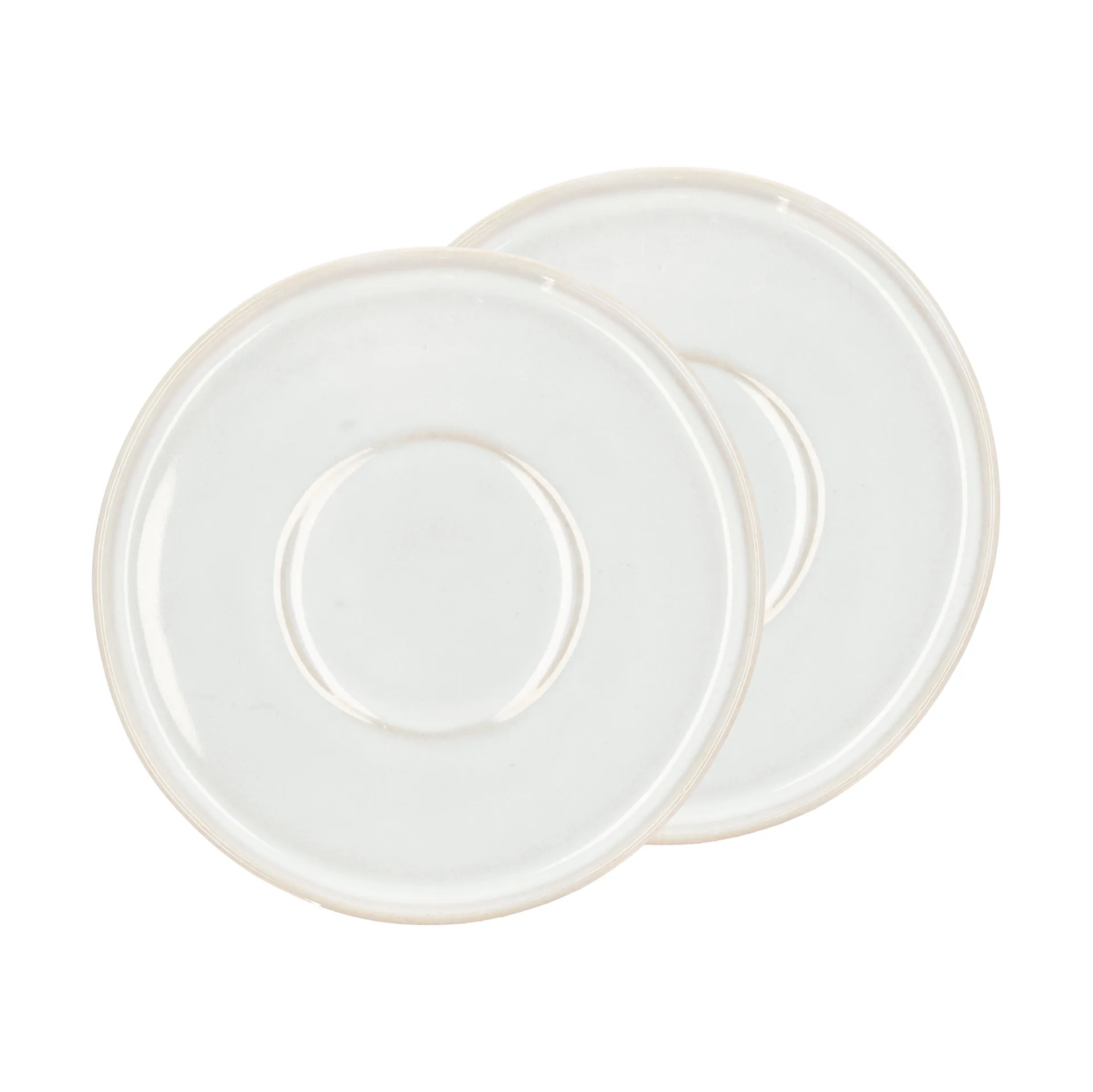 Platillos de té Styles Ø13 cm, 2-pack, Cream white Villa Collection