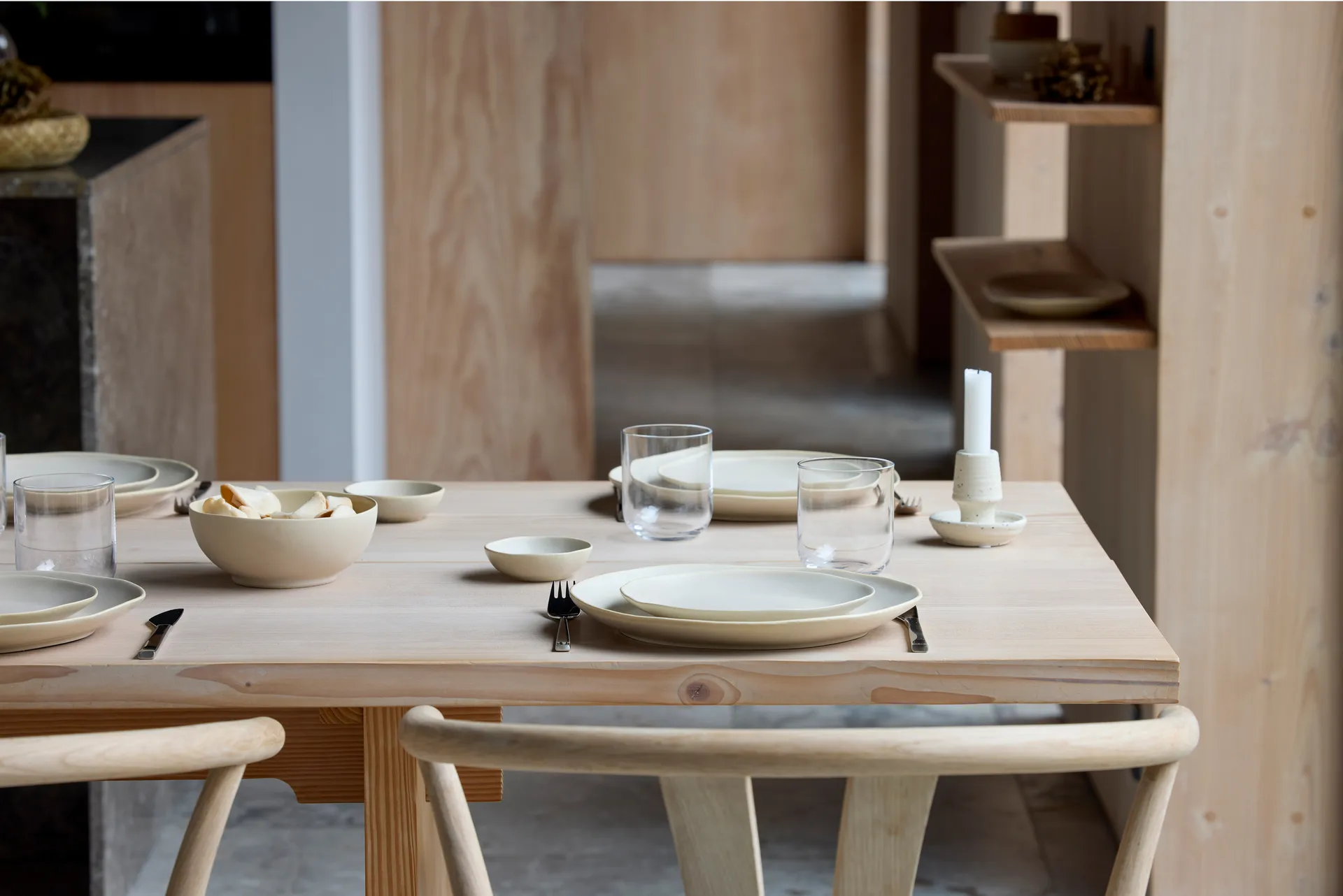 Plato Shoku Ø20 cm, Beige Villa Collection