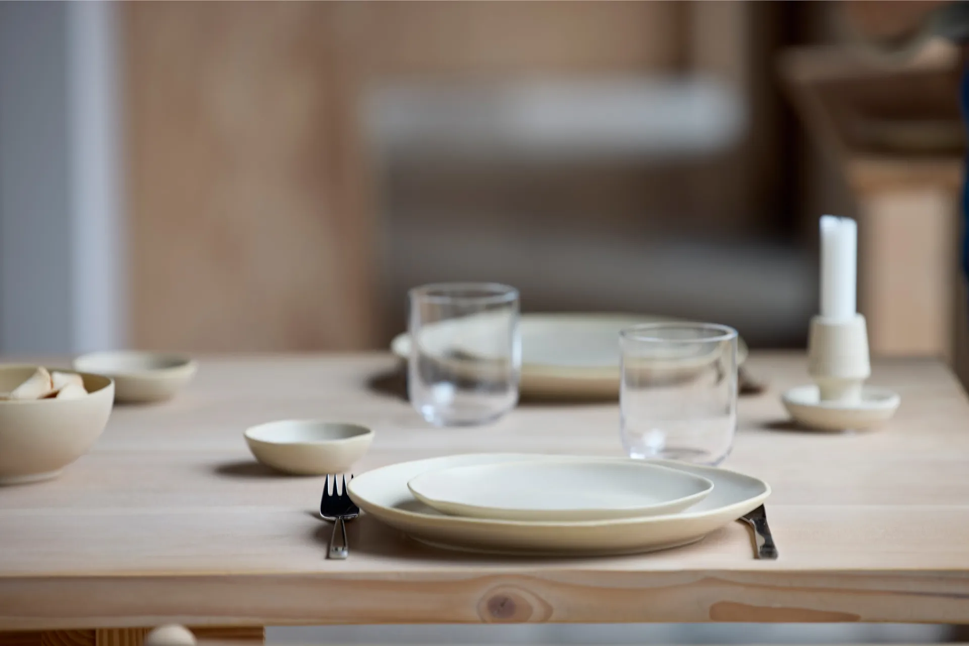 Plato Shoku Ø20 cm, Beige Villa Collection