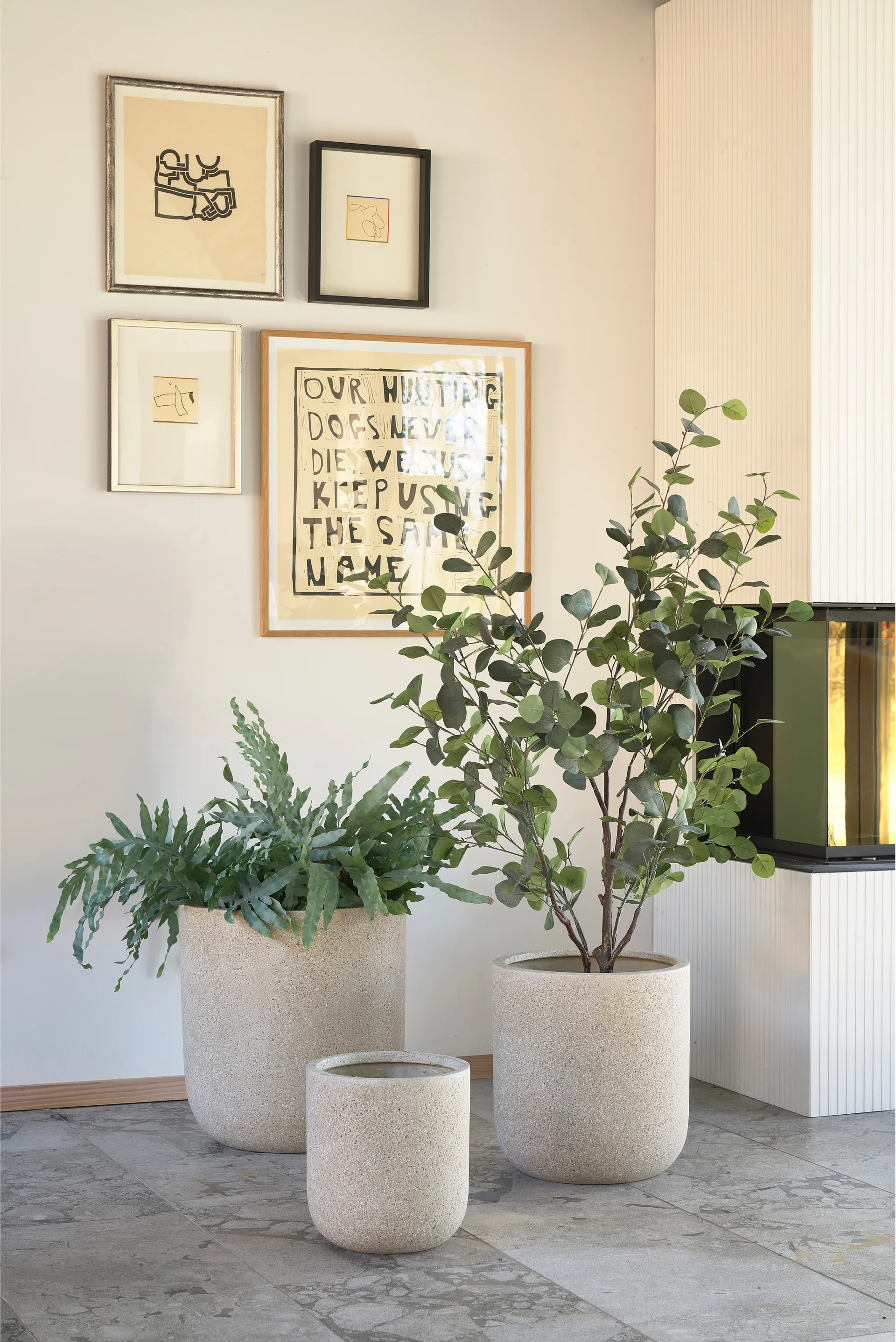 Set de 2 macetas Thum nature, Ø37 cm-Ø45 cm Villa Collection