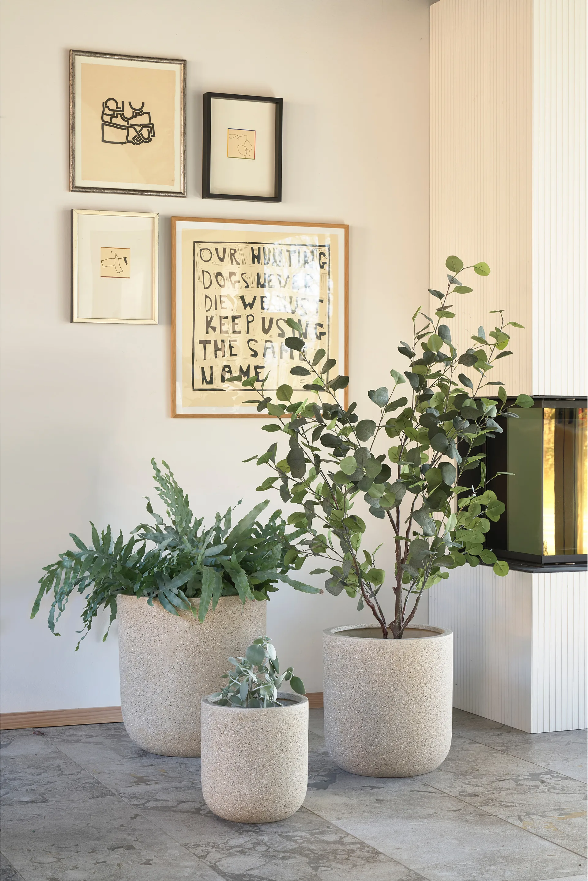 Set de 2 macetas Thum nature, Ø37 cm-Ø45 cm Villa Collection