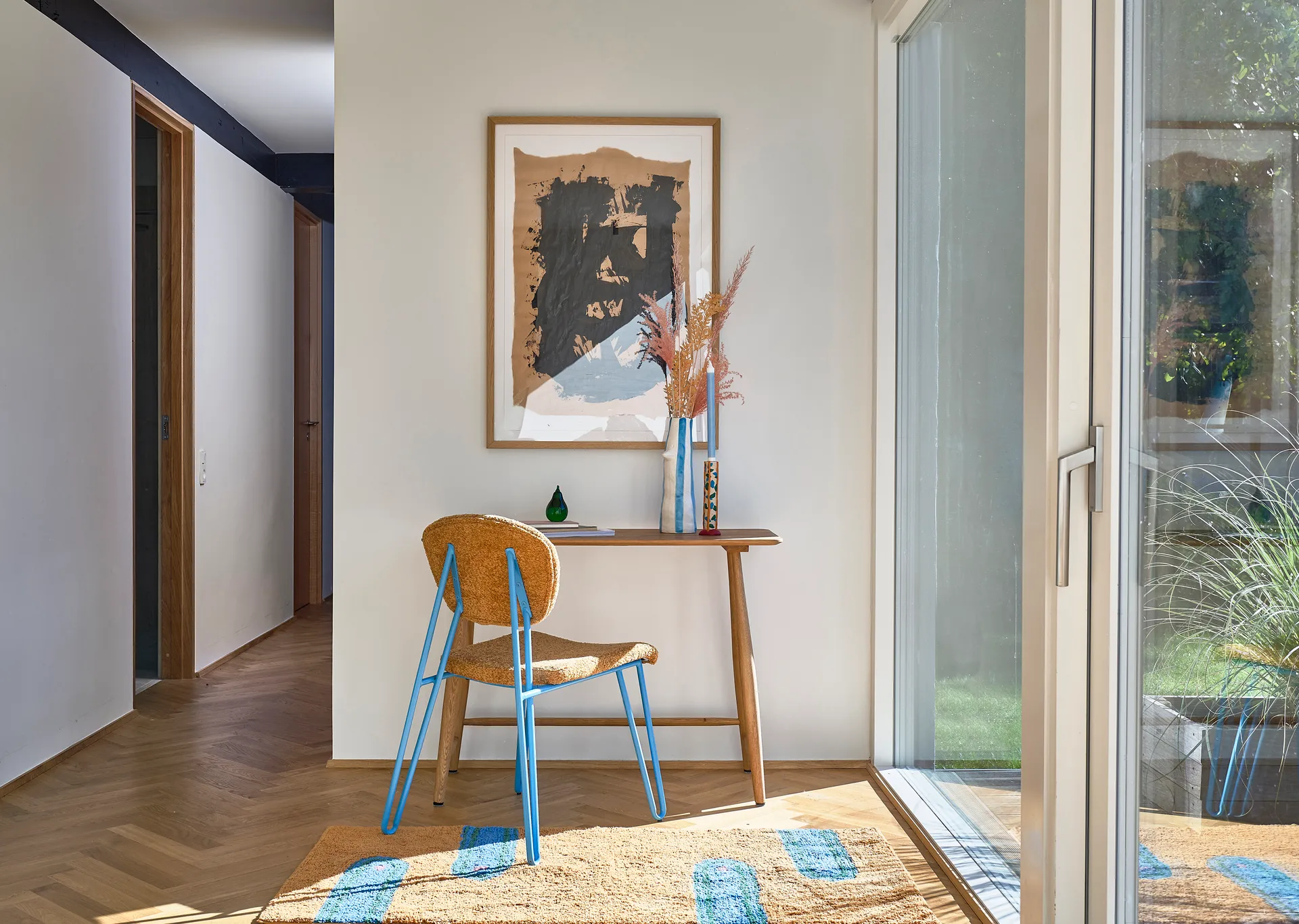 Styles Jarrón con pico y pestañas 34 cm, Blue Villa Collection