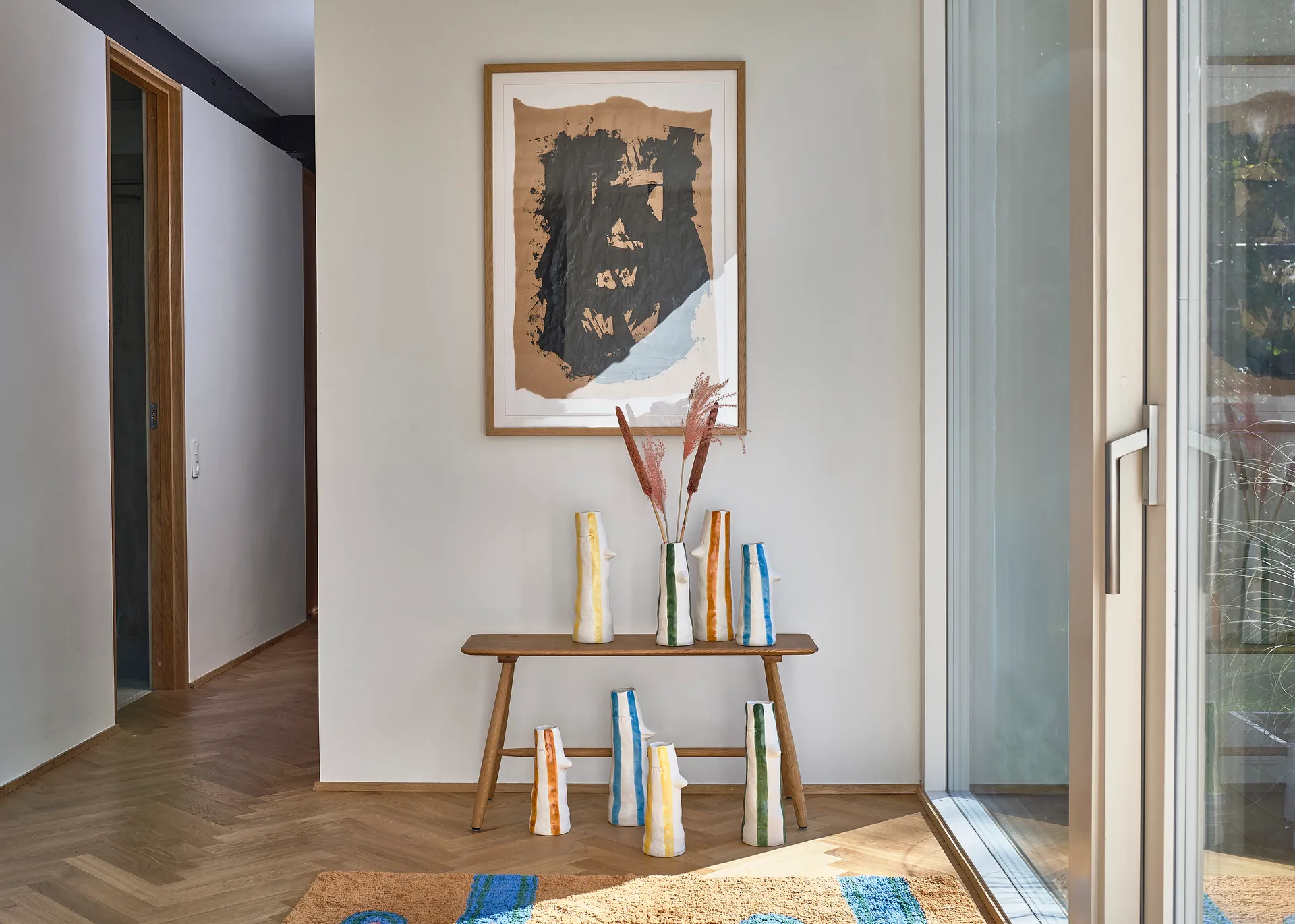 Styles Jarrón con pico y pestañas 34 cm, Yellow Villa Collection