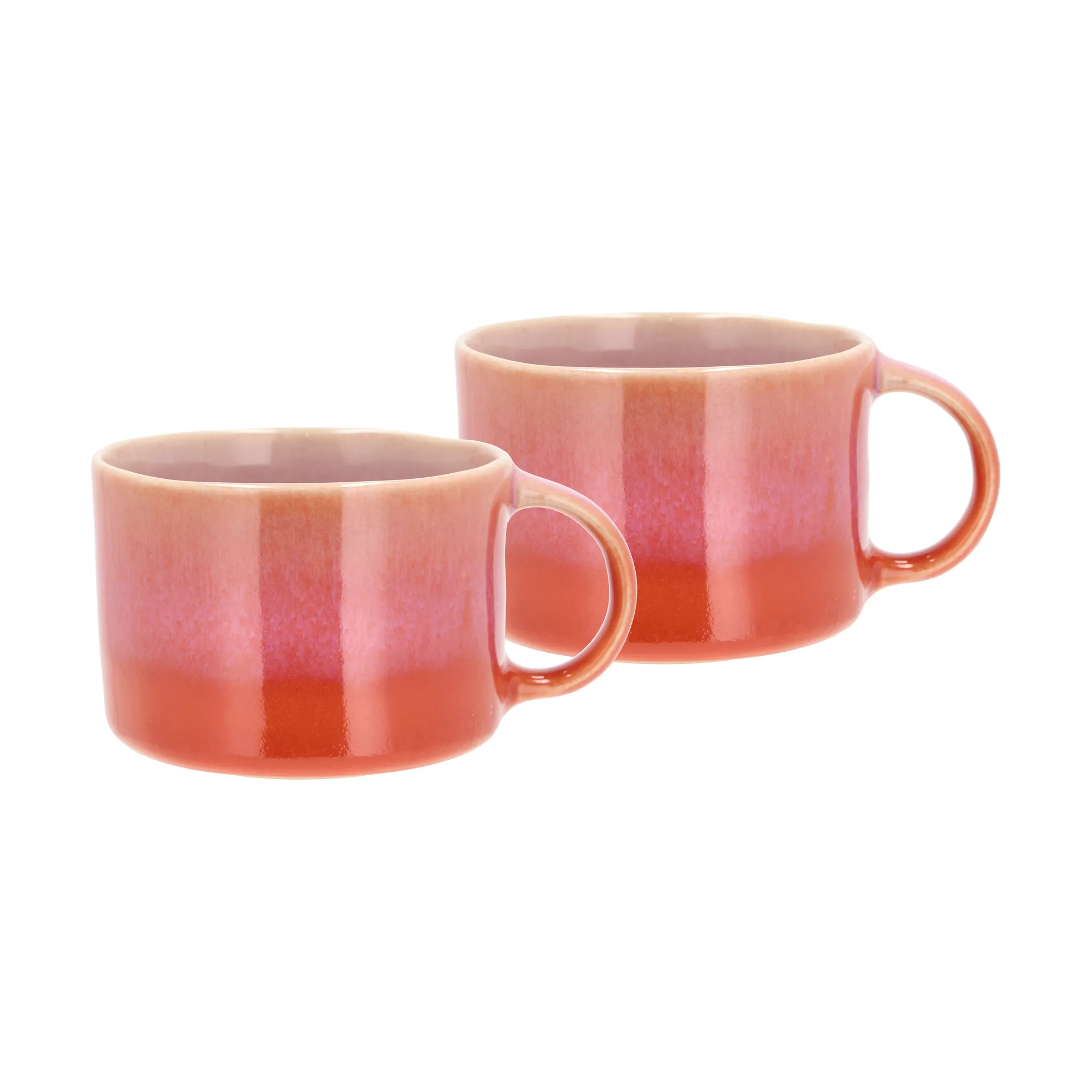 Tazas con asa Styles 16 cl, 2-pack, Lila-orange Villa Collection