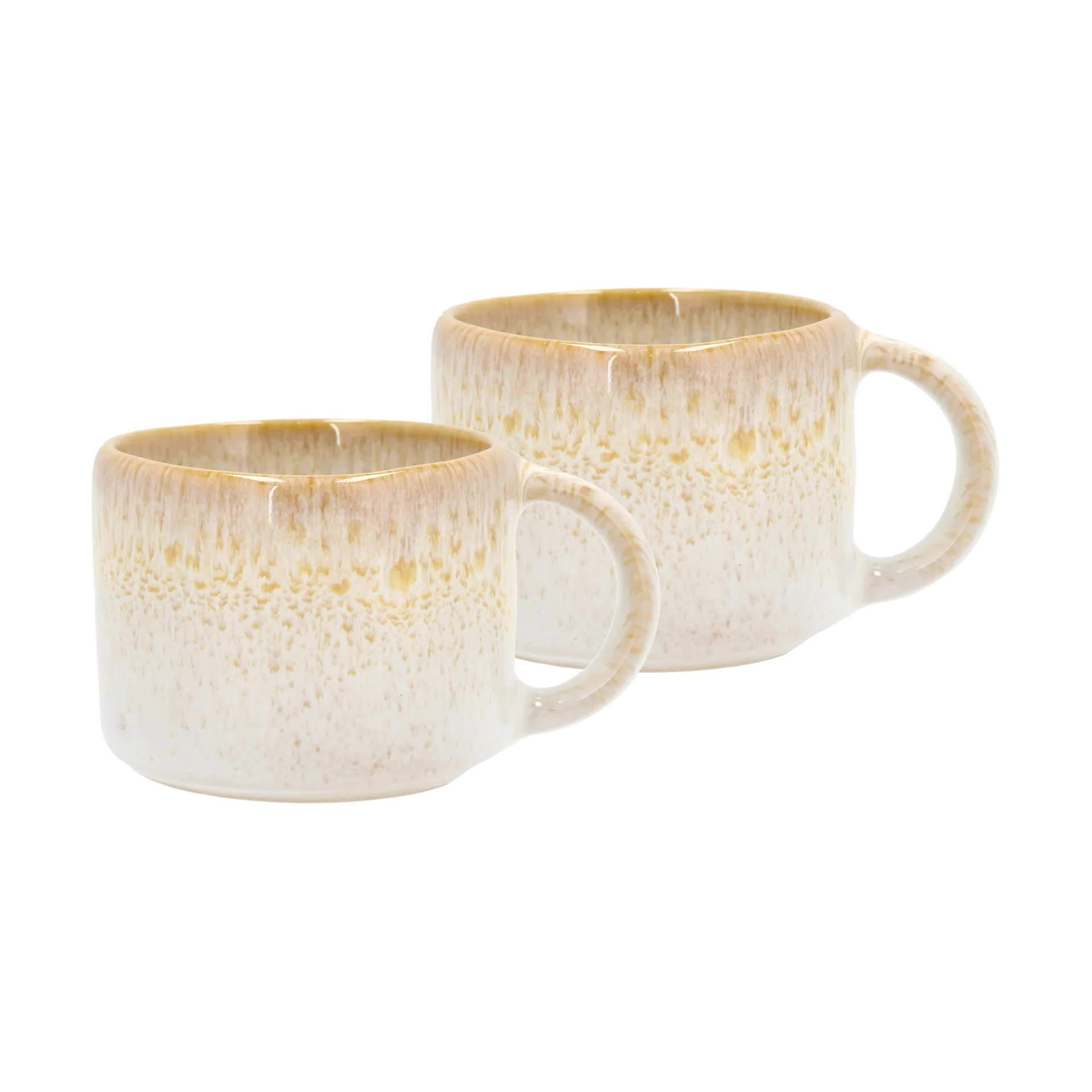 Tazas de espresso Styles 8 cl, 2-pack, Creme-sand Villa Collection