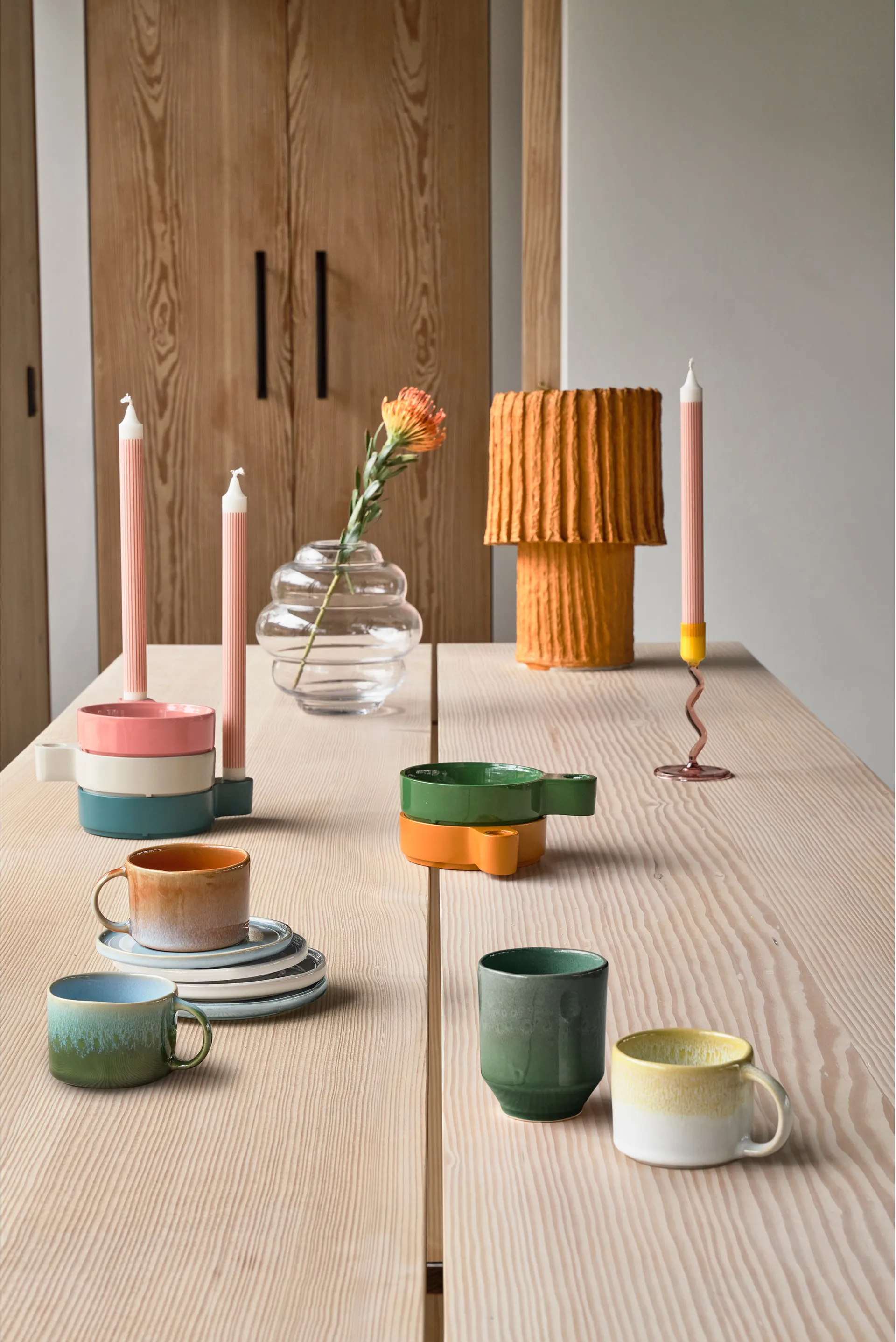 Tazas Styles 18 cl, 2-pack, Black-blue Villa Collection