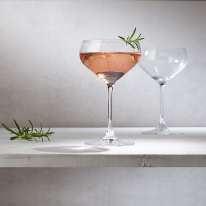 2 Copas de champagne Purismo, transparente Villeroy & Boch