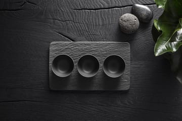 3 Boles para salsa con bandeja Manufacture Rock - negro - Villeroy & Boch