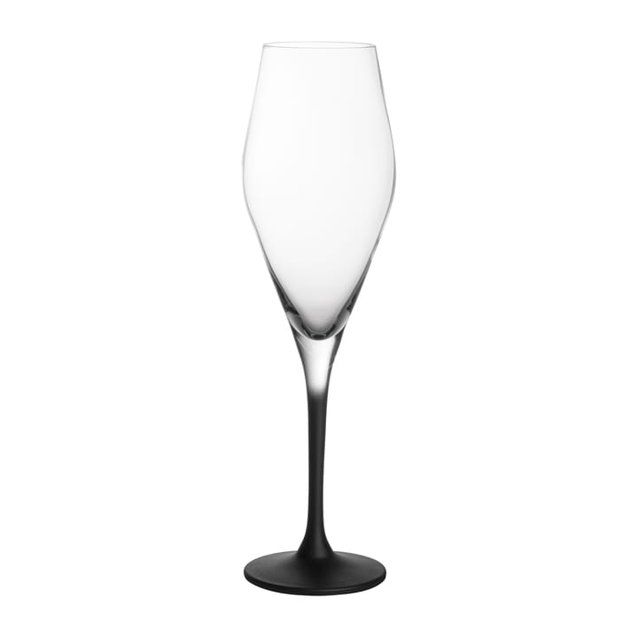 4 Copas de champagne Manufacture Rock 26 cl - transparente-negro - Villeroy & Boch