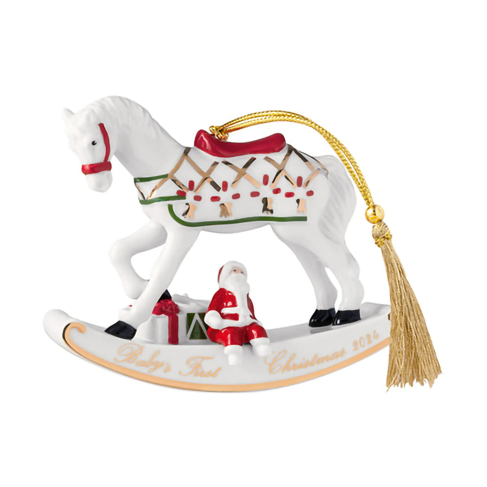 Adorno navideño, caballo balancín Christmas Classics, Blanco Villeroy & Boch