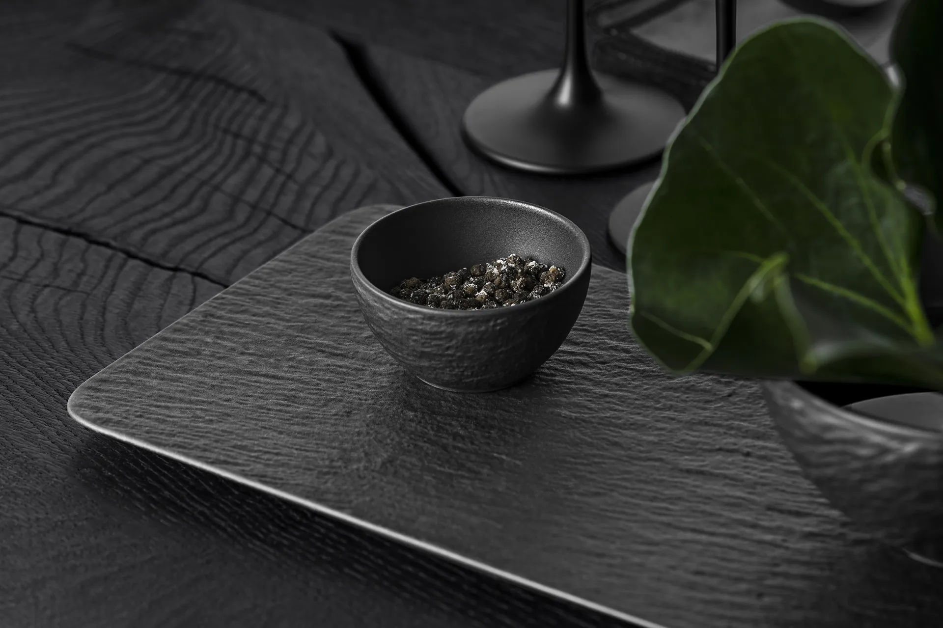 Bol para salsa Manufacture Rock Ø8 cm, negro Villeroy & Boch