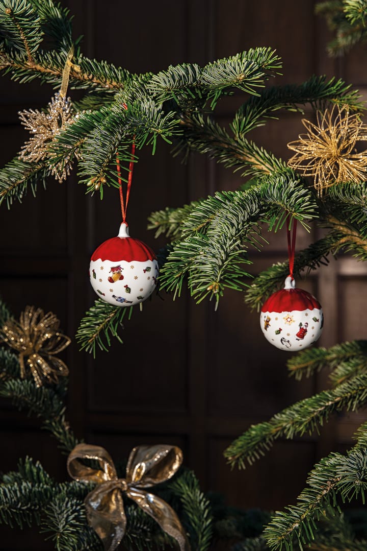 Bola de navidad Toy's Delight Decoration Ø6 cm, blanco-rojo Villeroy & Boch