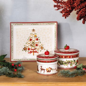 Bote de galletas Winter Bakery M, 0,55 L - Blanco-rojo - Villeroy & Boch