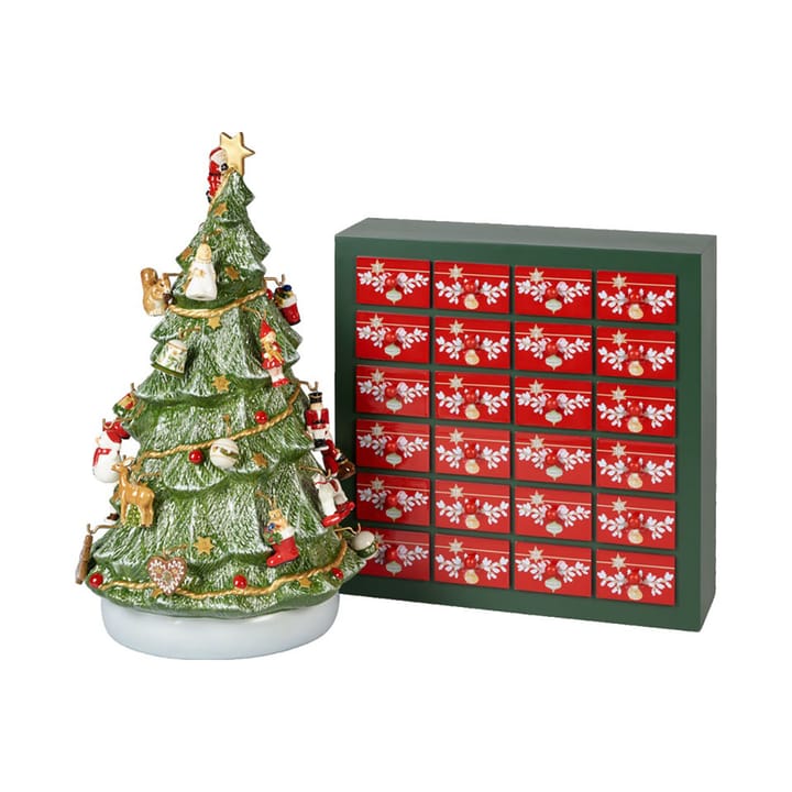 Calendario de Adviento con árbol de Navidad Christmas Toys Memory - Verde-rojo - Villeroy & Boch