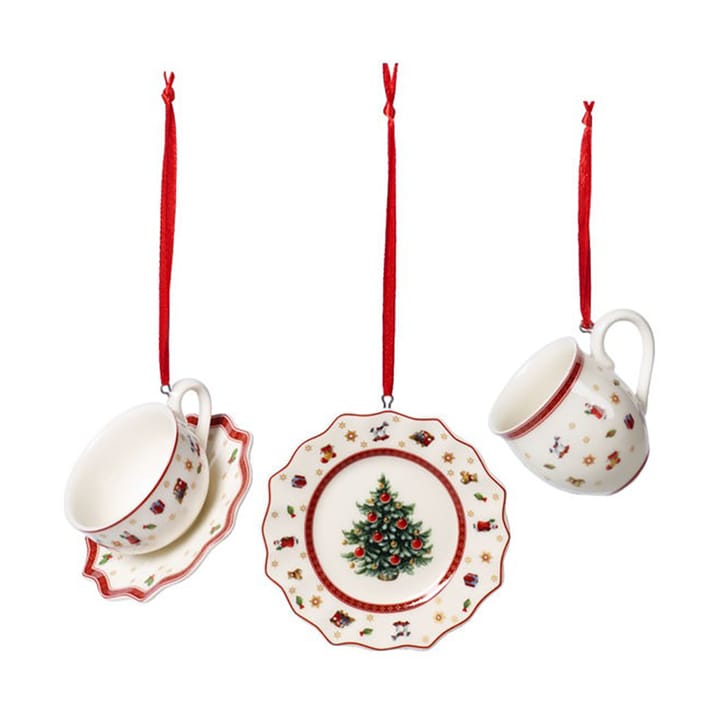 Colgante de Navidad Toy's Delight vajilla 3 piezas, Blanco Villeroy & Boch
