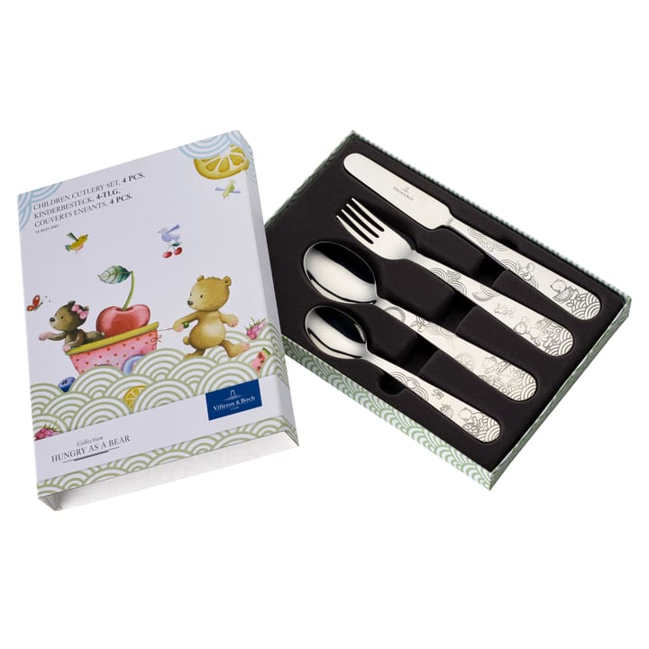 Cubiertos infantiles Hungry as a Bear 4 piezas, acero inoxidable Villeroy & Boch